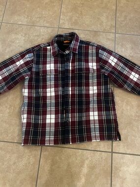 Ridgecut Toughwear Plaid Flannel Mens XLarge Jacket Shacket. Fleece Lined**